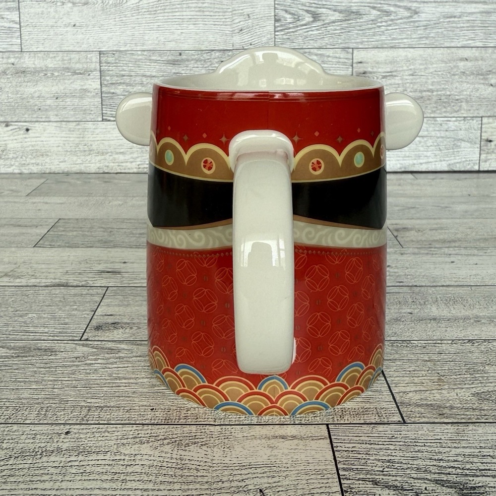 Starbucks Taiwan Chinese God Series Mug God of Wealth 12 oz. Red Gold White 2023 - Picture 4 of 7